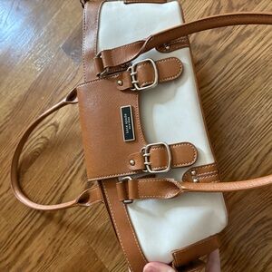 Kate Spade Tan and Cream Shoulder Bag